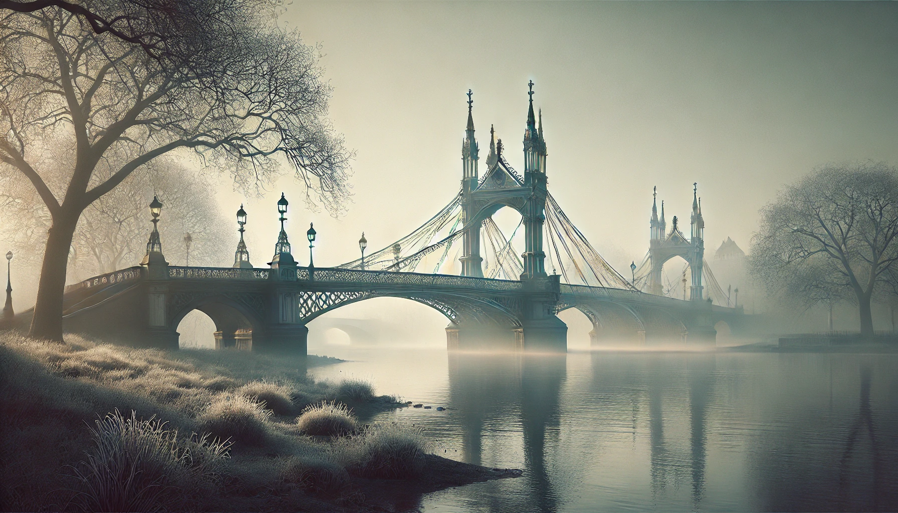 Misty Morning, Albert Bridge